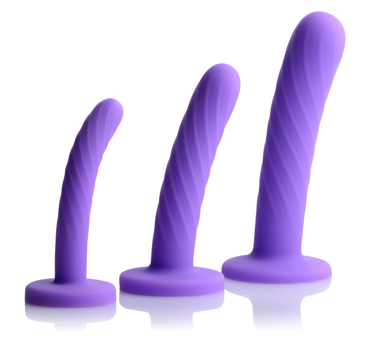 Tri-Play 3 Pc Silicone Dildo Set - Just for you desires
