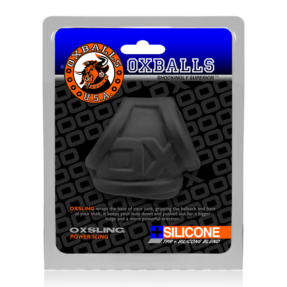 Oxballs Oxsling Fleshy Soft Cocksling Black Ice - Just for you desires