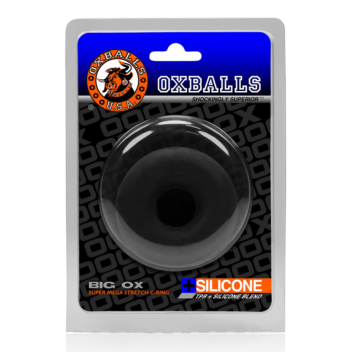 Oxballs Big Ox Thick Blubbery Cockring Black Ice - Just for you desires