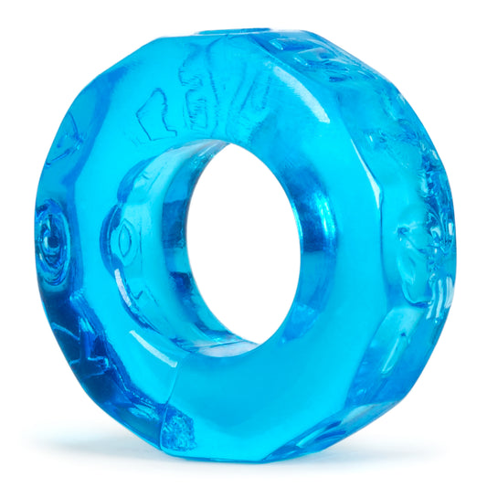 Oxballs Sprocket No Roll Comfort Cockring Ice Blue - Just for you desires