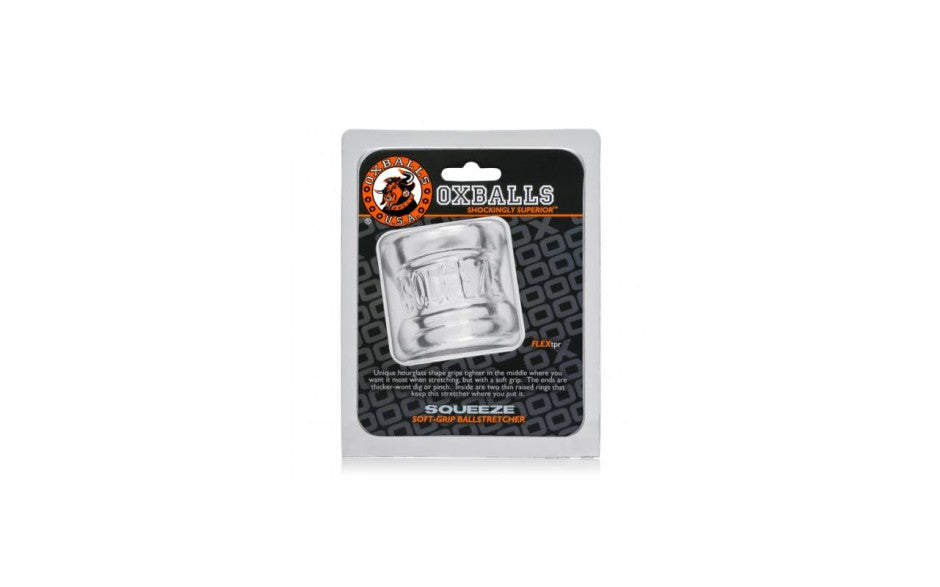 Oxballs Squeeze Hourglass Ballstretcher Clear - Just for you desires