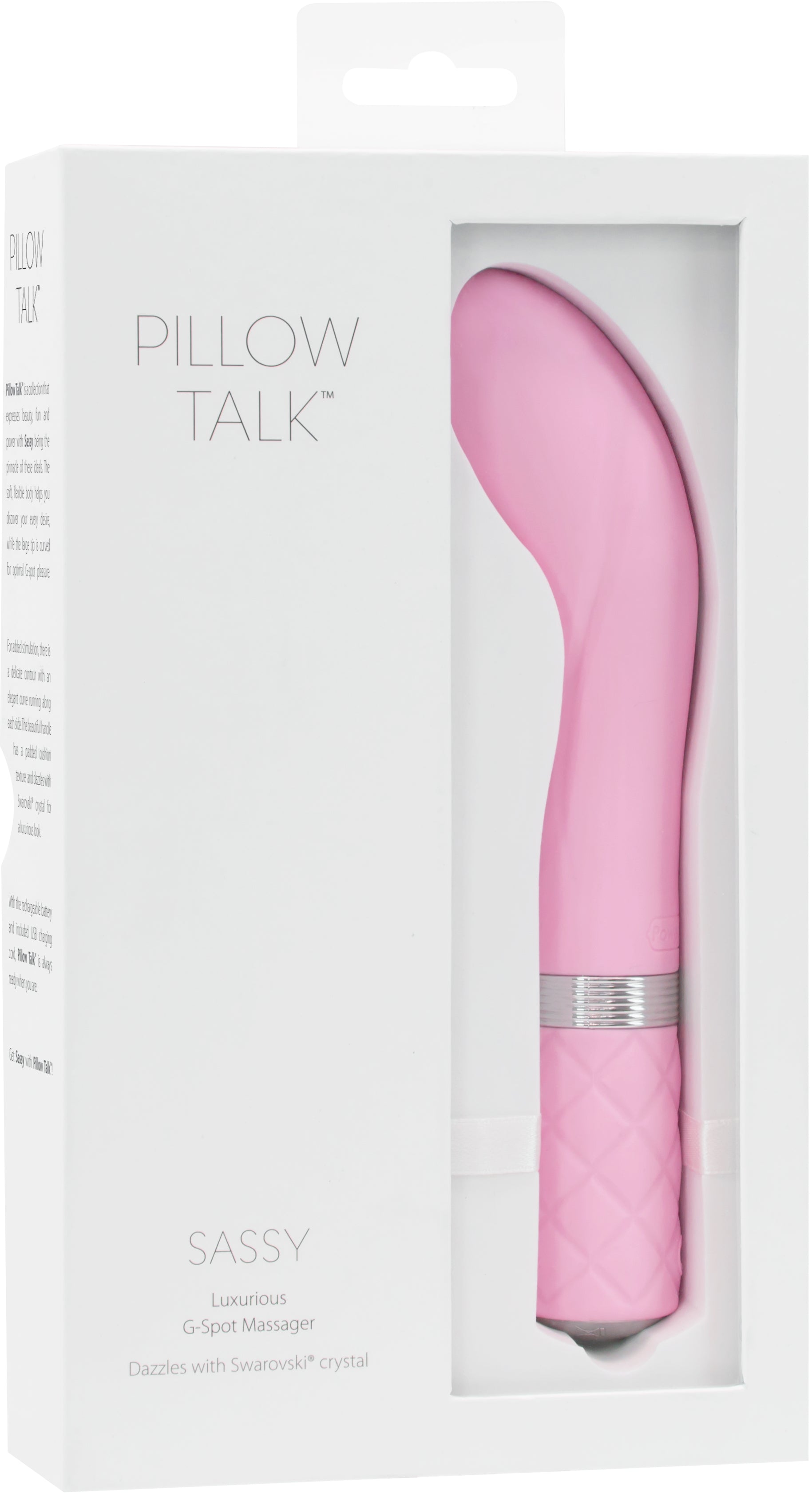 Pillow Talk Sassy G Spot With Swarovski Crystal Pink - Just for you desires