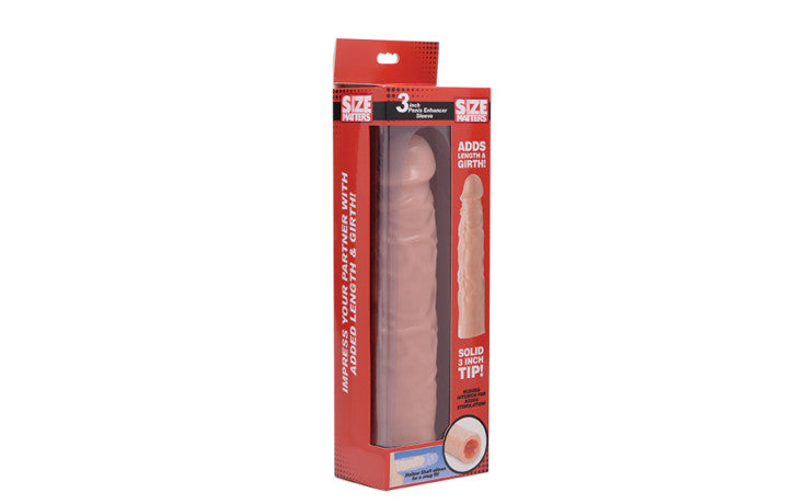 SM 3IN Flesh Penis Enhancer Sleeve - Just for you desires