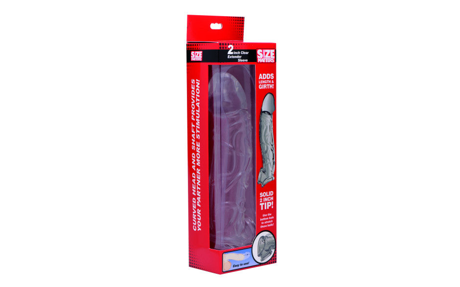 SM 2IN Clear Penis Extender Sleeve - Just for you desires