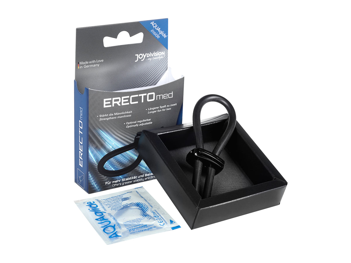 ERECTOmed Adjustable Cock Ring Black - Just for you desires