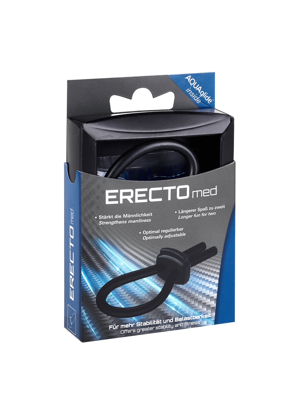 ERECTOmed Adjustable Cock Ring Black - Just for you desires
