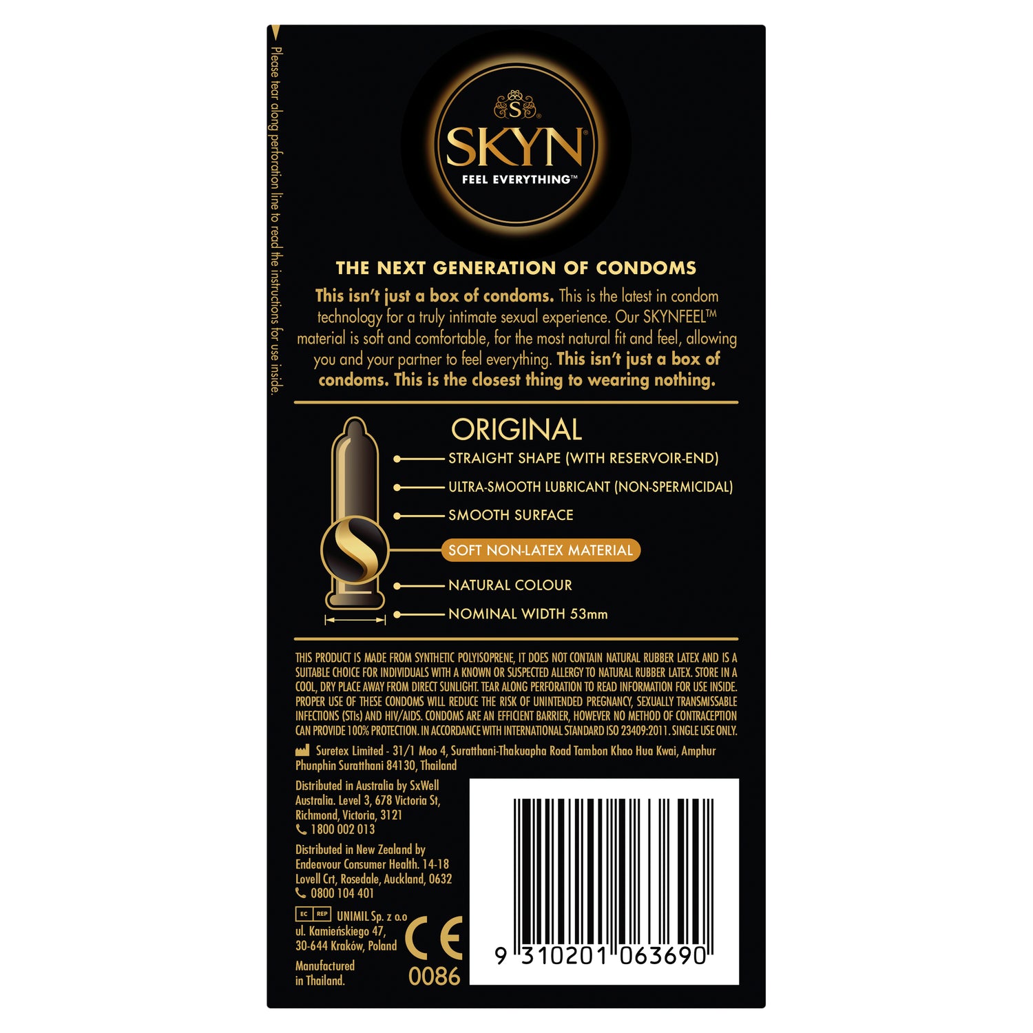 SKYN Original Condoms 10 Pc - Just for you desires