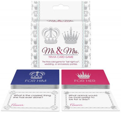 157460 - Mr And Mrs Trivia Card Game - Just for you desires