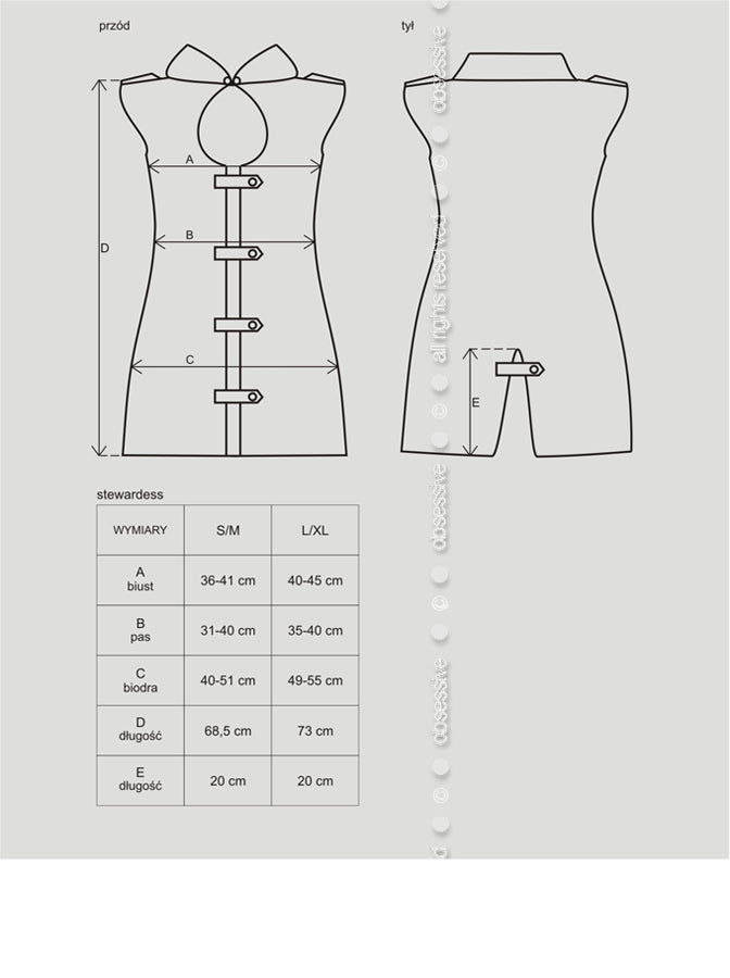 Stewardess Costume Grey 3 Pc - Just for you desires