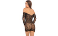 Demure Long Sleeve Mini Dress - Just for you desires