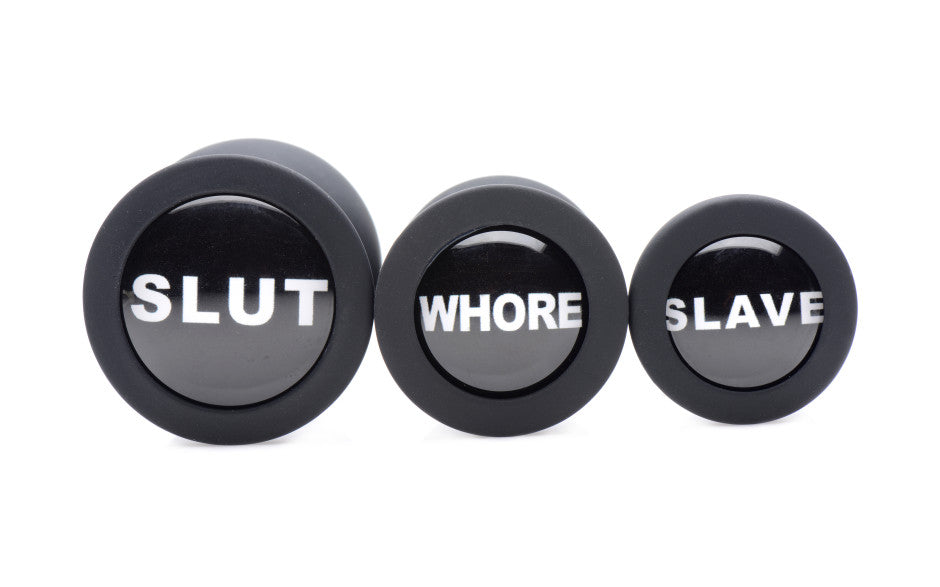 Dirty Words Anal Plug Set