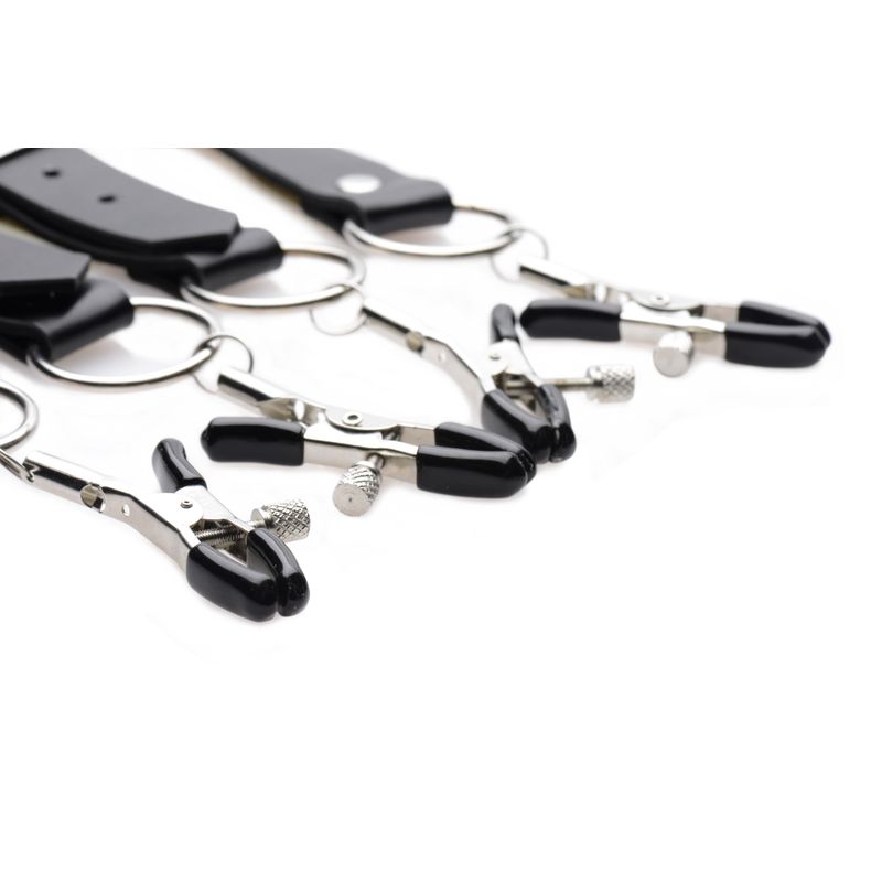 Labia Spreader Straps with Clamps