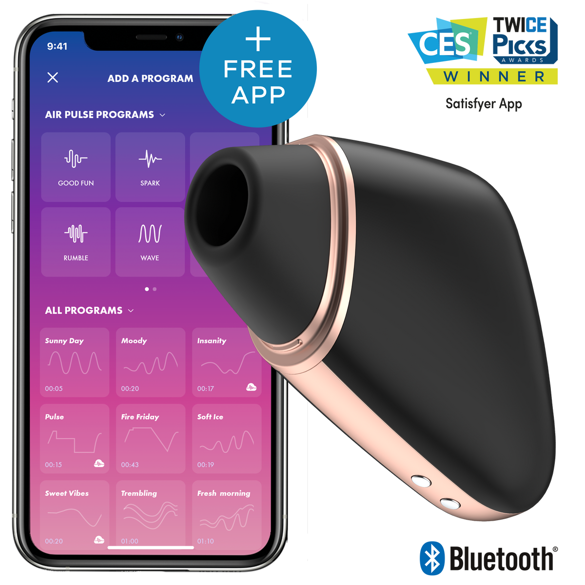Satisfyer Love Triangle Black - Just for you desires