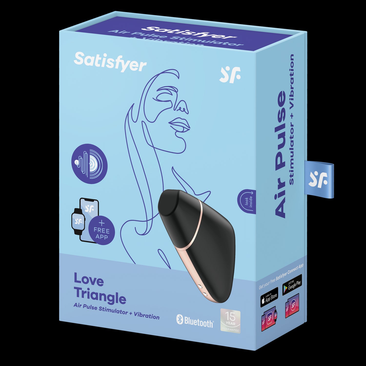 Satisfyer Love Triangle Black - Just for you desires