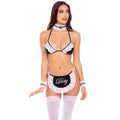 At Your Service Maid 6 Pc Black/White - Just for you desires