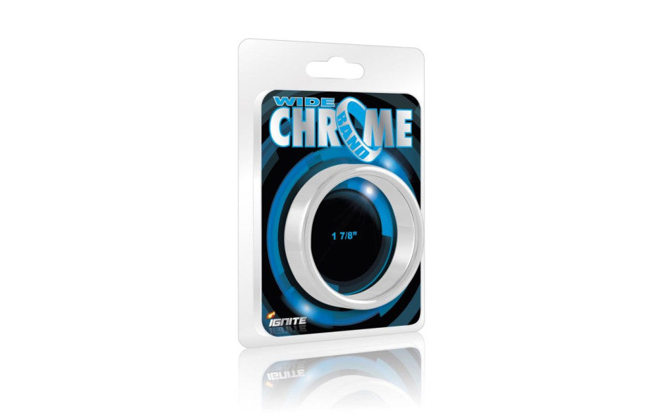 Wide Band Chrome Cock Ring 48mm - Just for you desires