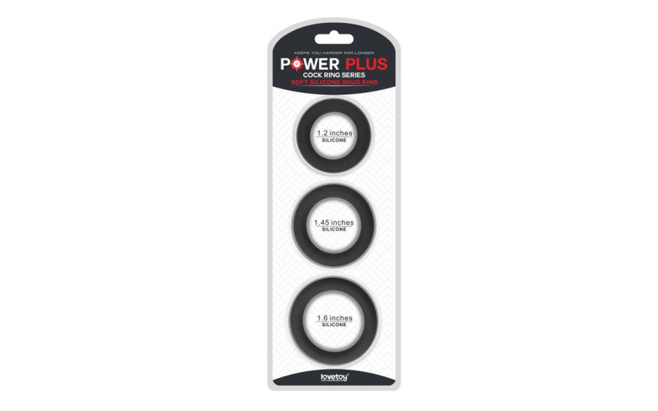 Silicone 3 Pc Cock Ring Set - Just for you desires