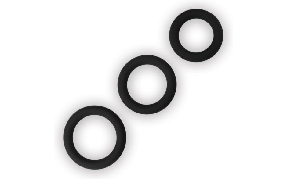 Silicone 3 Pc Cock Ring Set - Just for you desires