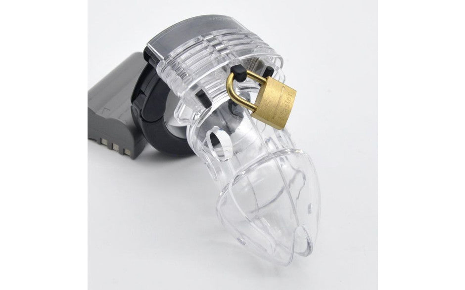Brutus Alpha Chastity Cage Clear - Just for you desires