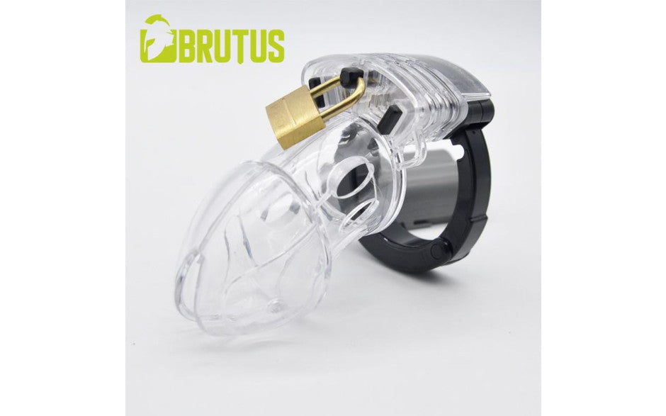 Brutus Alpha Chastity Cage Clear - Just for you desires