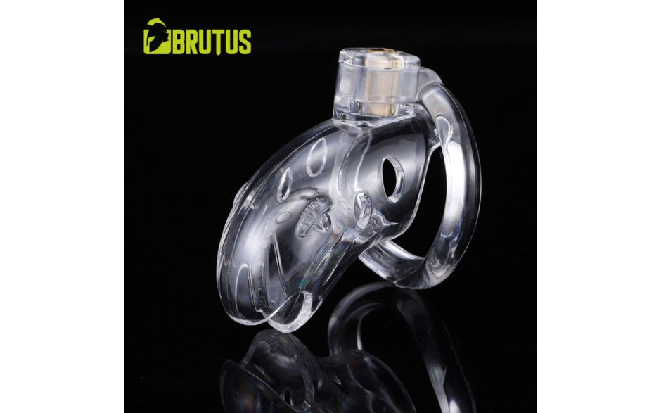 Brutus Shark Chastity Cage Clear - Just for you desires