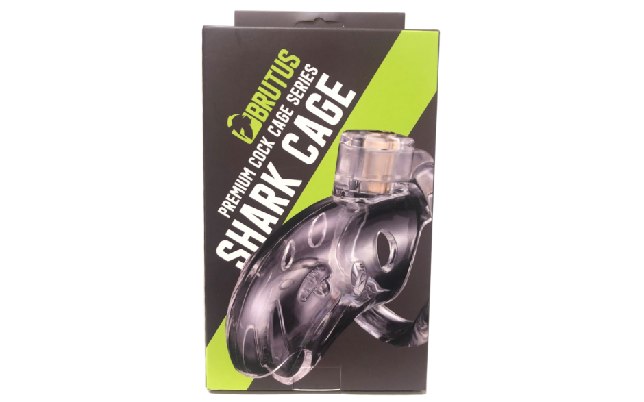 Brutus Shark Chastity Cage Clear - Just for you desires