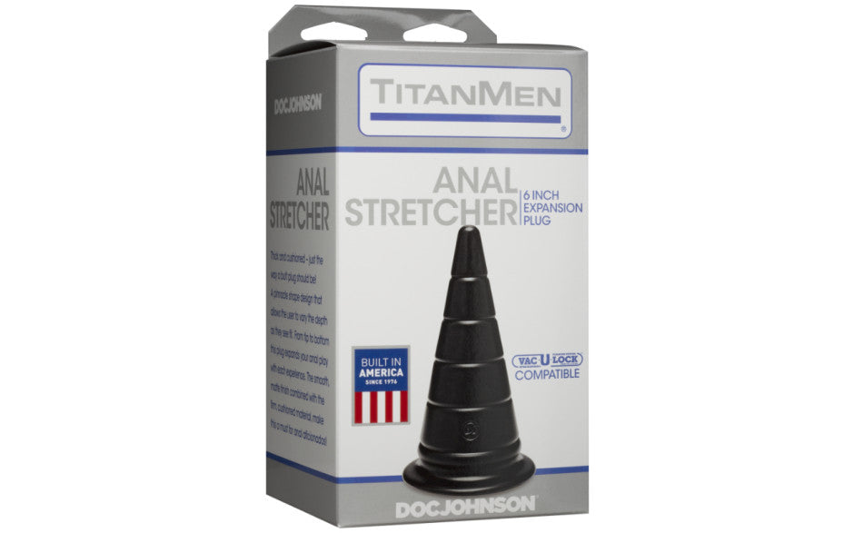 Anal Stretcher 6in Expansion Plug Black - Just for you desires