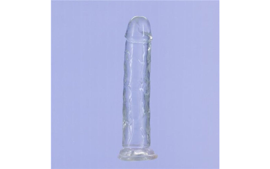 Crystal Dildo Straight 7in Clear