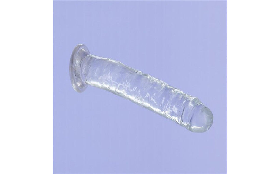 Crystal Dildo Straight 7in Clear