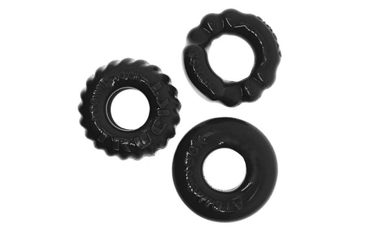 Bonemaker 3 Pc Cockring Set Black