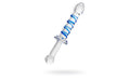 Sexus Glass Dildo Probe w Handle 23cm - Just for you desires