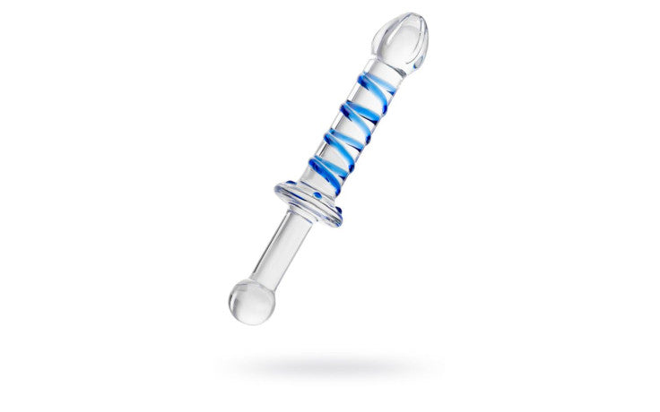 Sexus Glass Dildo Probe w Handle 23cm - Just for you desires