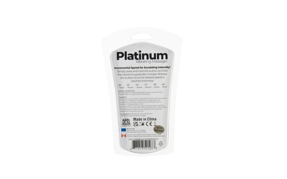 Platinum Bullet 9cm - Just for you desires