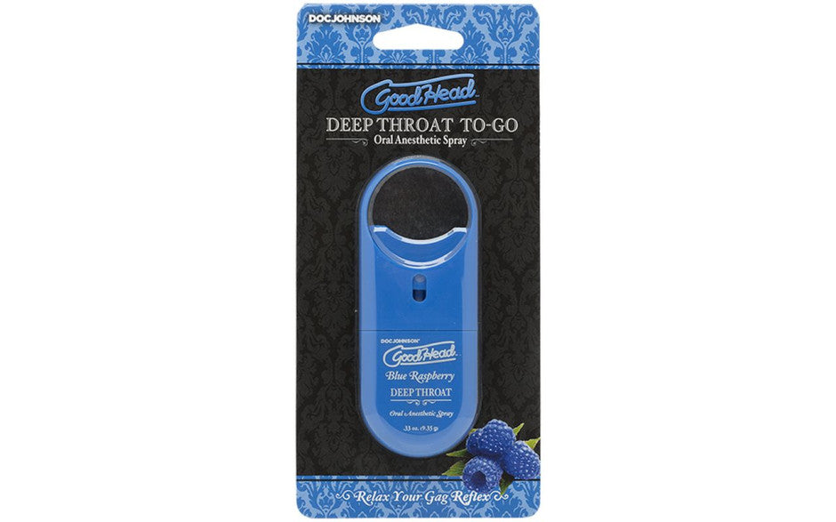 Good Head™ To Go Deep Throat Spray Blue Raspberry