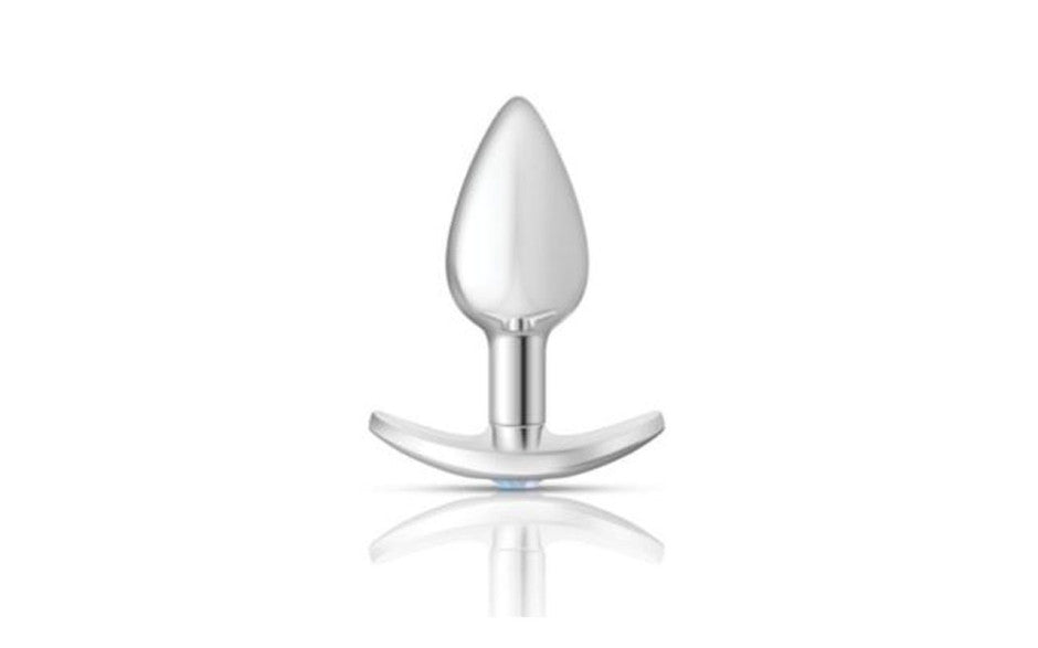 Cheeky Charms Silver Anchor Butt Plug  w Clear and Pink Jewel Kit - Just for you desires