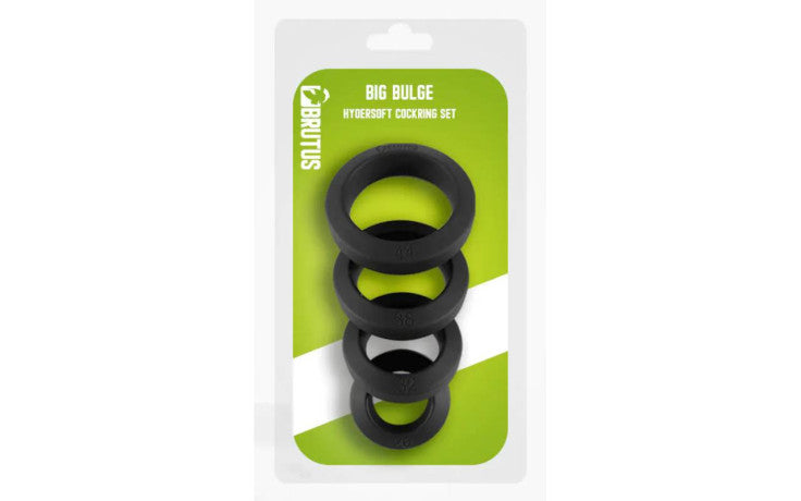 Brutus Big Bulge Silicone Cock Ring 4 Pc Set - Just for you desires