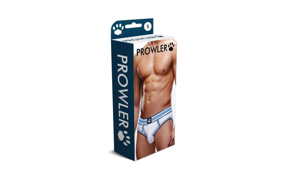 Prowler Open Back Brief White/Black