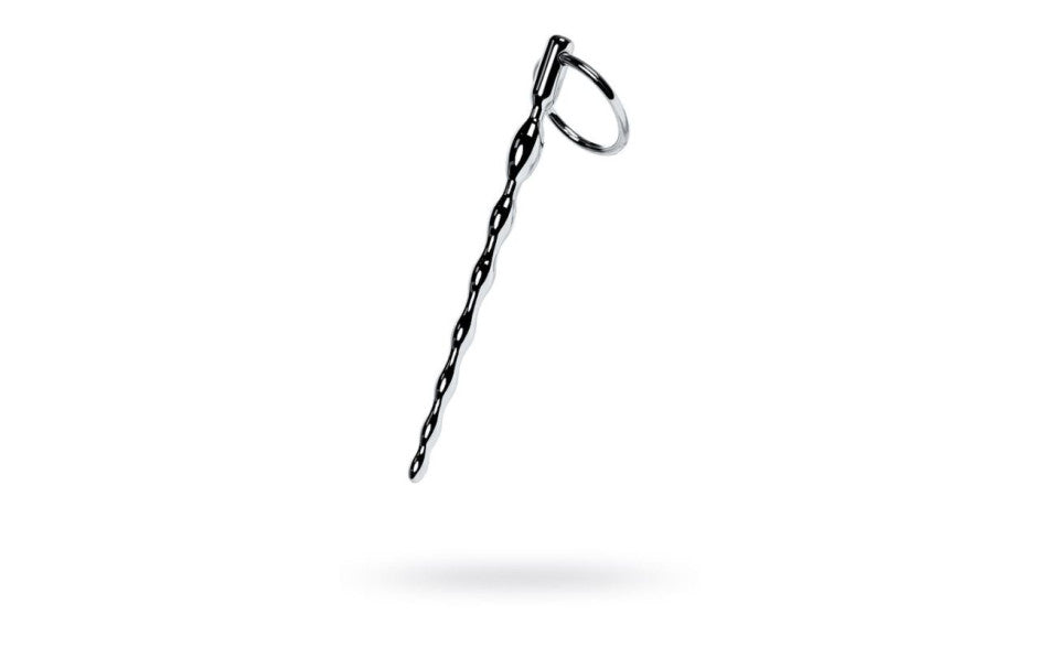 Silver Metal Braided Urethral Plug w Replaceable Ring - Just for you desires