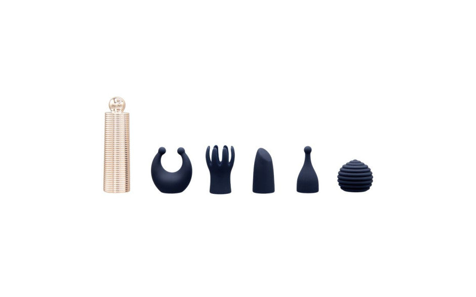 Pillow Talk® Secrets Desires 6 Piece Mini Massager Set Navy - Just for you desires
