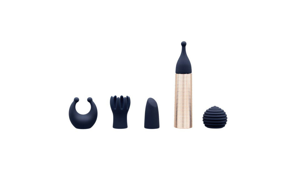 Pillow Talk® Secrets Desires 6 Piece Mini Massager Set Navy - Just for you desires