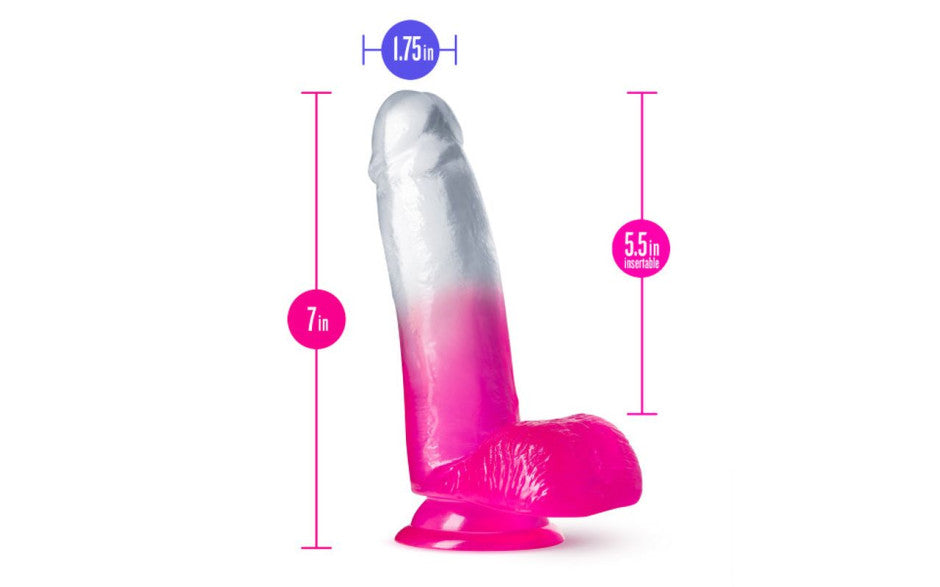 B Yours Sugar Magnolia 7in Dildo Fuchsia