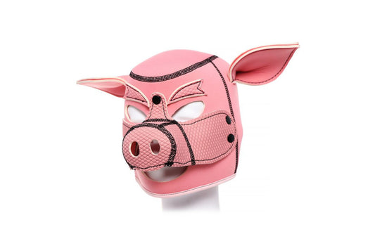 Neoprene Pig Mask Pink - Just for you desires