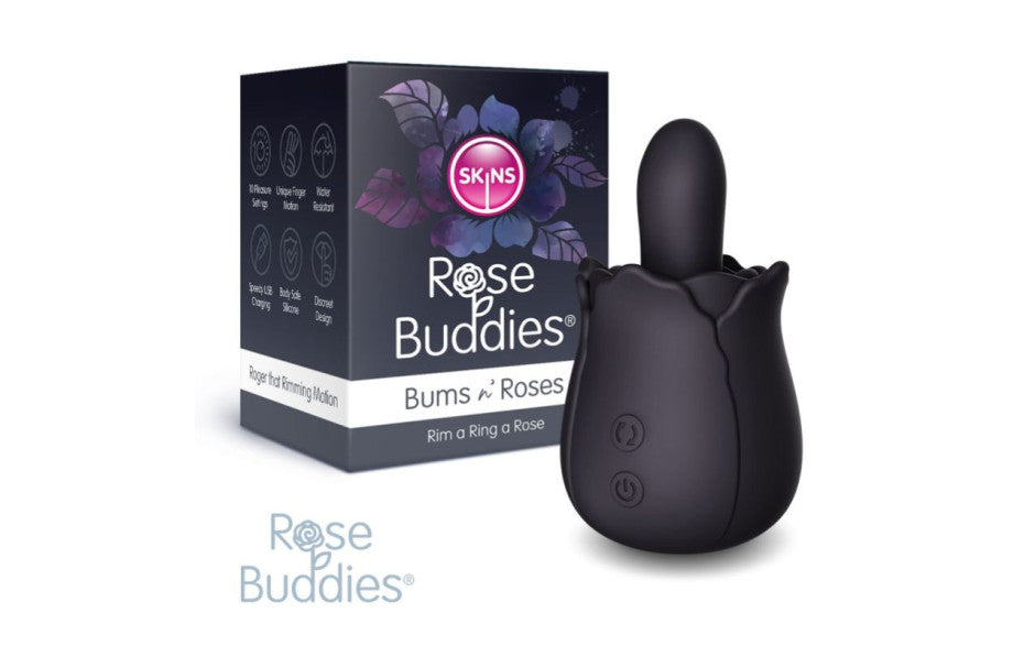Skins Rose Buddies Bum N Roses Black - Just for you desires