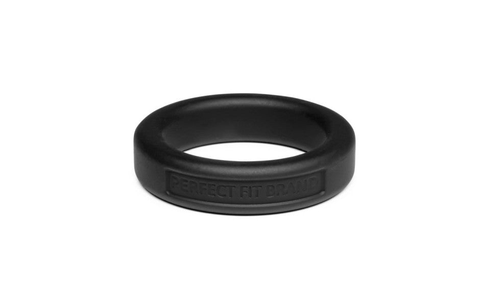 Classic Silicone Medium Stretch Penis Ring 36mm Black