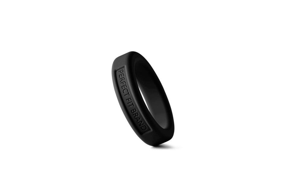 Classic Silicone Medium Stretch Penis Ring 36mm Black