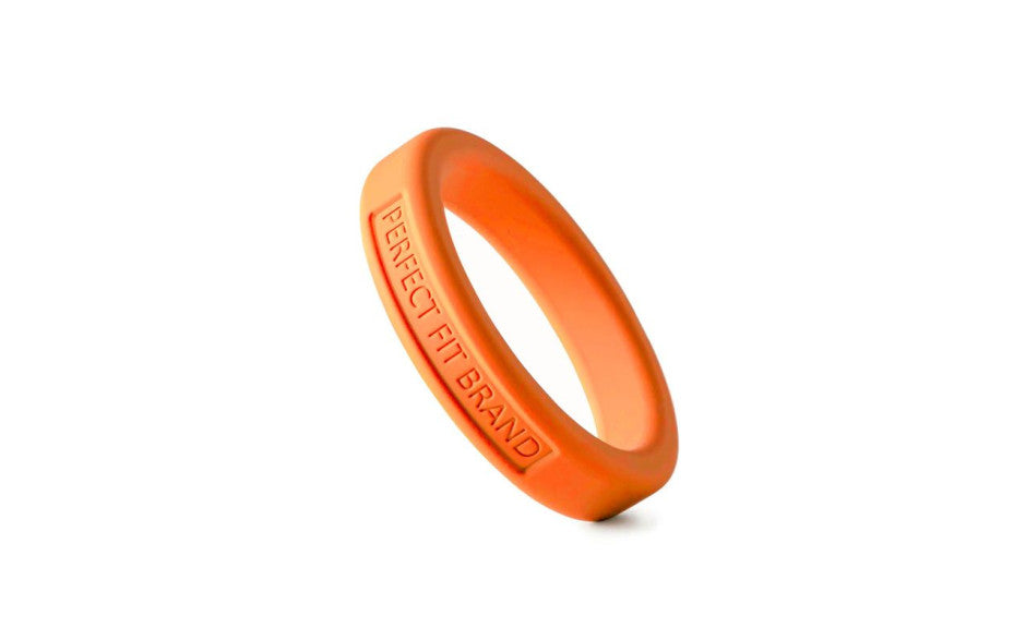 Classic Silicone Medium Stretch Penis Ring 44mm Orange - Just for you desires