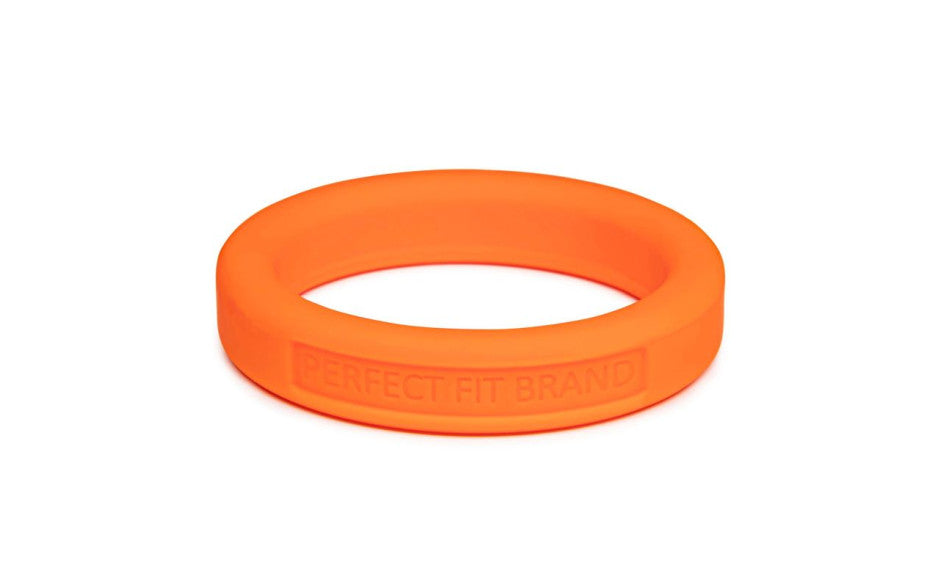 Classic Silicone Medium Stretch Penis Ring 44mm Orange - Just for you desires