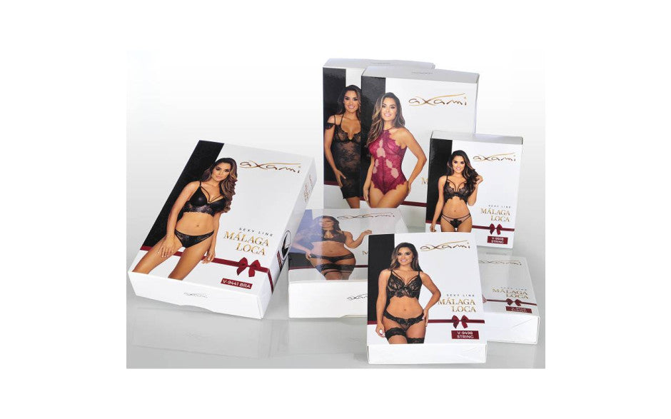 Lace Strappy G-String Black - Just for you desires