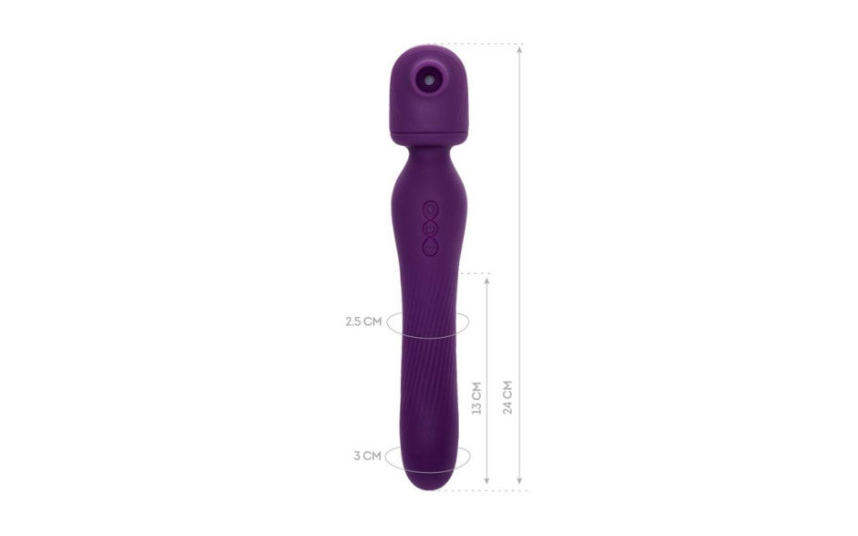 JOS Kisom 2 In 1 Wand Stimulator - Just for you desires