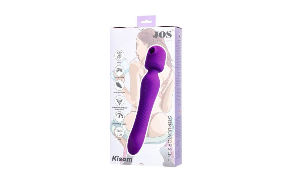 JOS Kisom 2 In 1 Wand Stimulator - Just for you desires